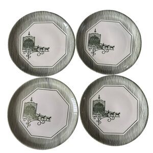 4 Vintage Scio Olde Orleans 7 1/4” Dessert Plates